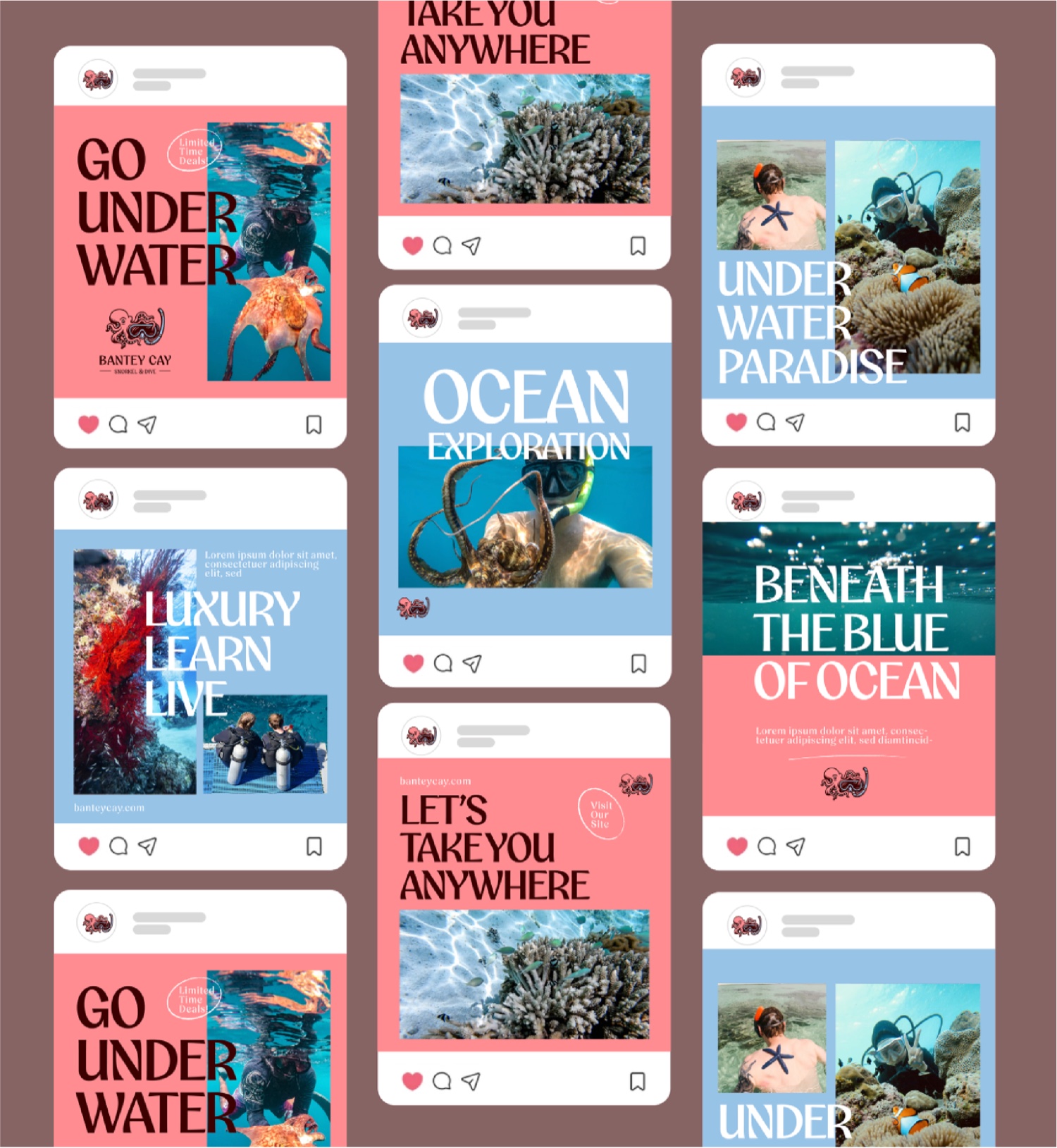 Bantey Cay underwater exploration social media campaign