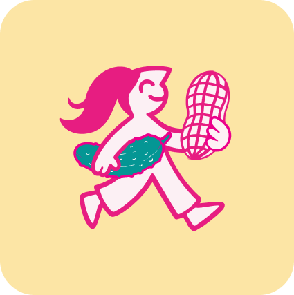 Peanut butter Pickle Club character mark