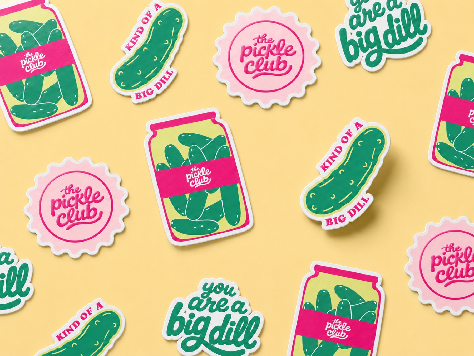 The Pickle Club sticker and illustration collection