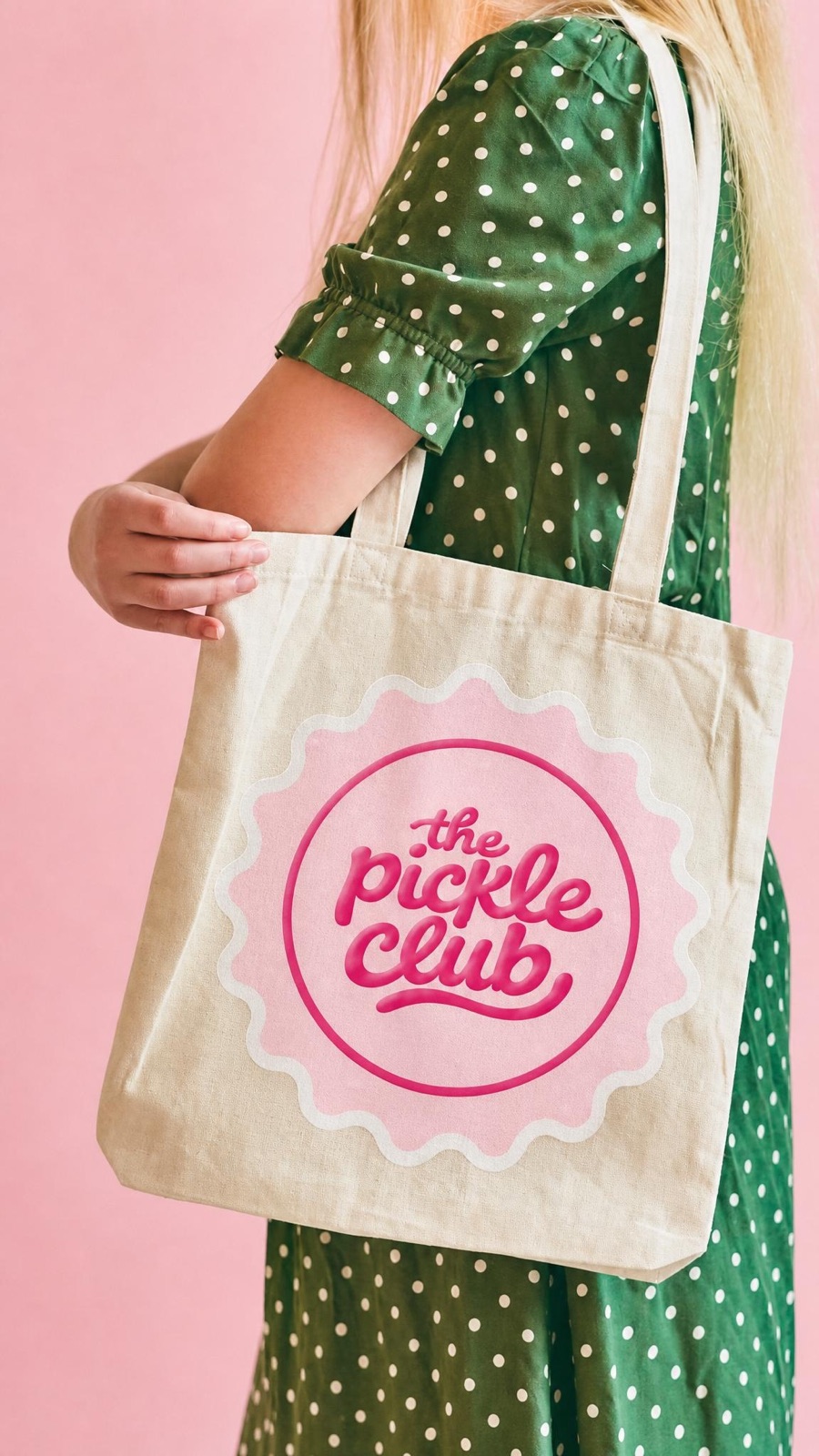Pickle Club canvas tote